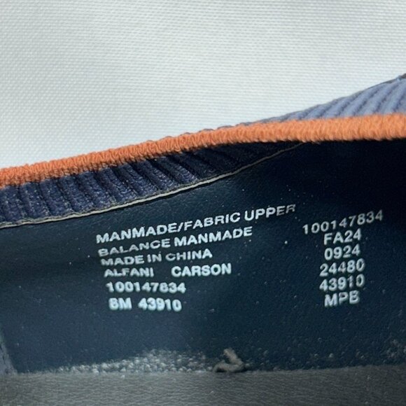 Alfani Men's Carson Low Top Sneaker Color Navy US 8M - Picture 8 of 10